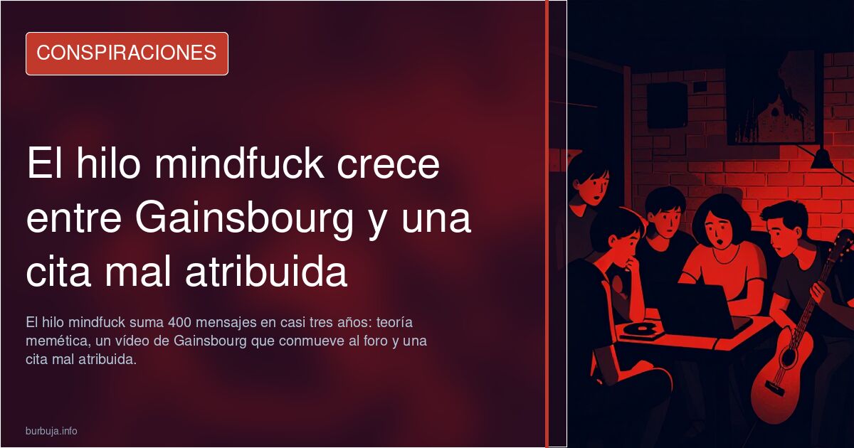 El hilo mindfuck crece entre Gainsbourg y una cita mal atribuida