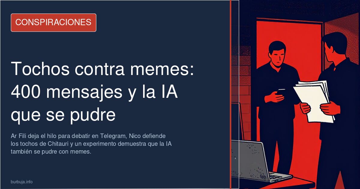 Tochos contra memes: 400 mensajes y la IA que se pudre