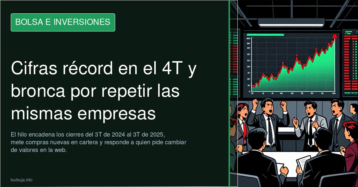 Cifras récord en el 4T y bronca por repetir las mismas empresas