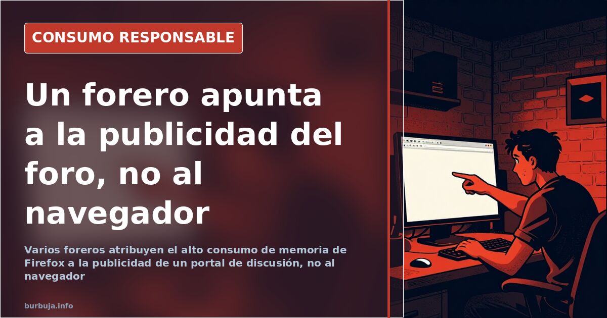Ilustración del Administrador de tareas con alto consumo de memoria de Firefox y varias pestañas abiertas