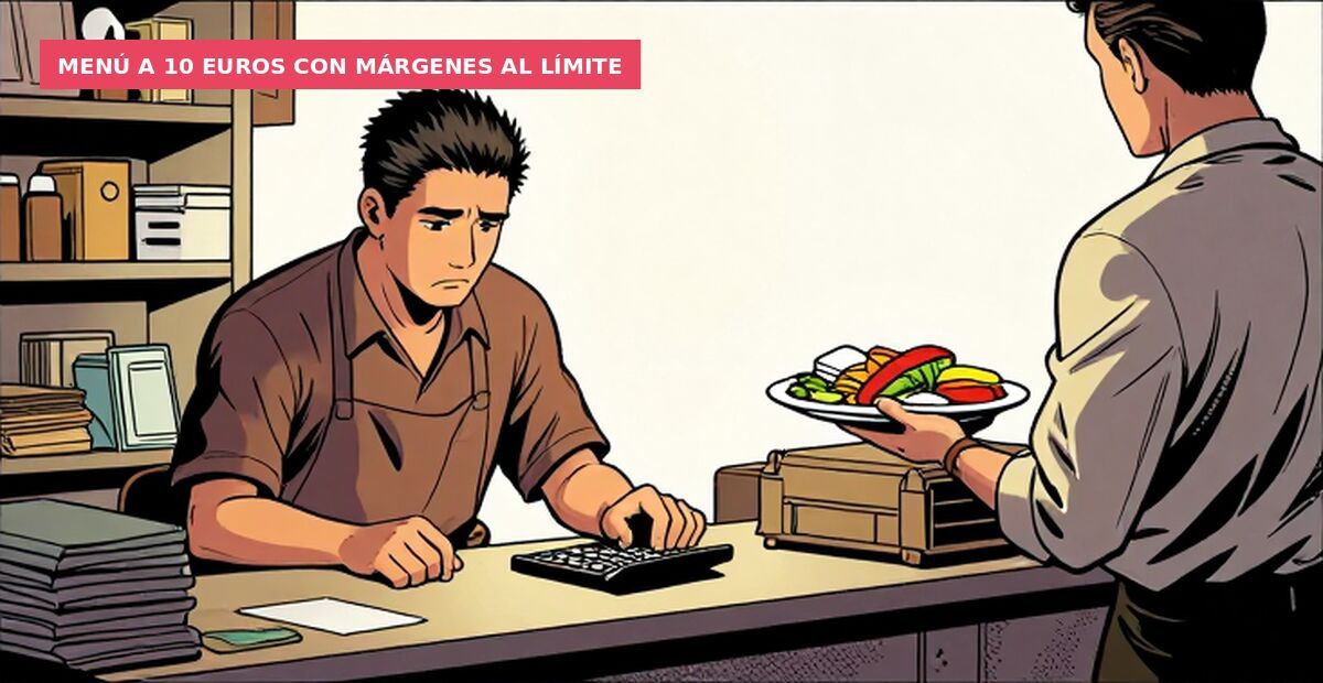 Menú a 10 euros con márgenes al límite