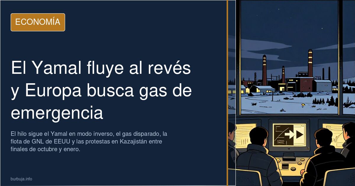 El Yamal fluye al revés y Europa busca gas de emergencia
