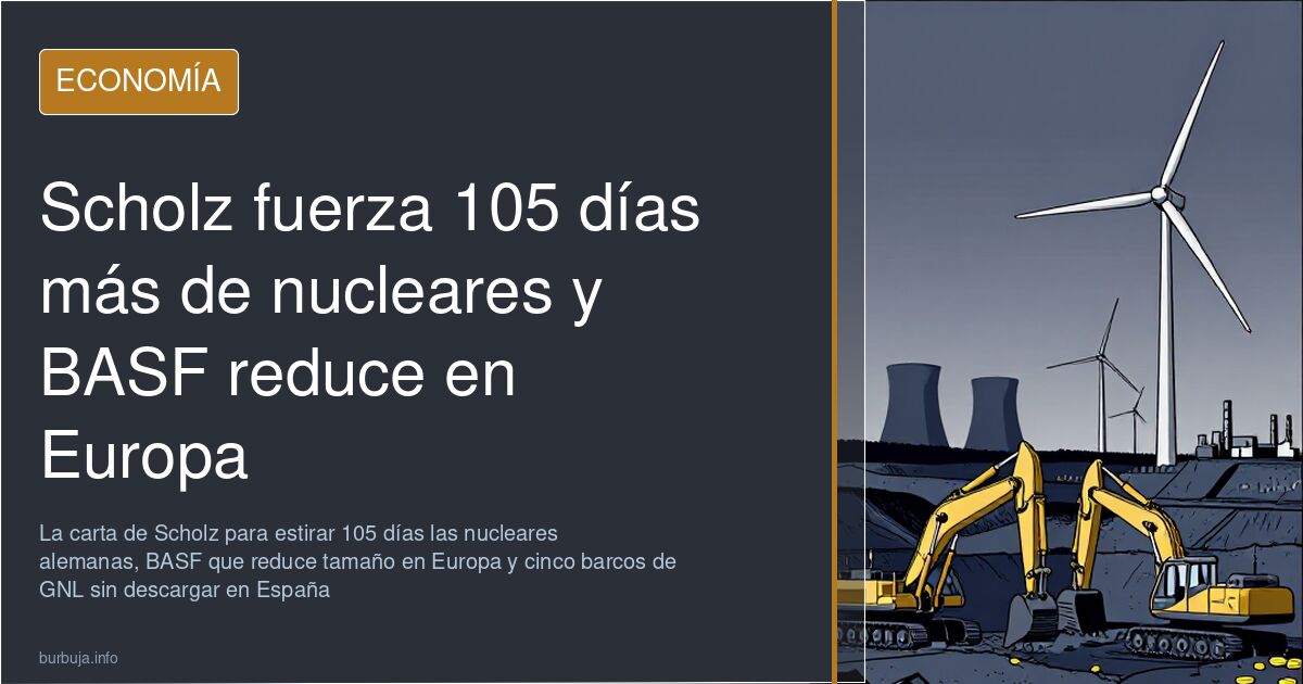 Scholz fuerza 105 días más de nucleares y BASF reduce en Europa