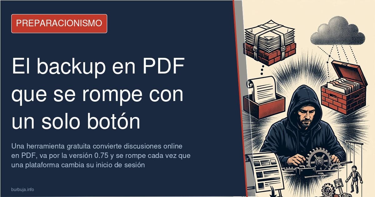 Ventana de terminal ejecutando un script que convierte las páginas de una discusión online en un documento PDF con portada