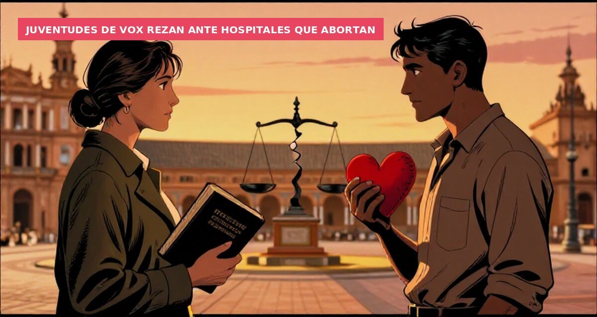 Juventudes de Vox rezan ante hospitales que abortan