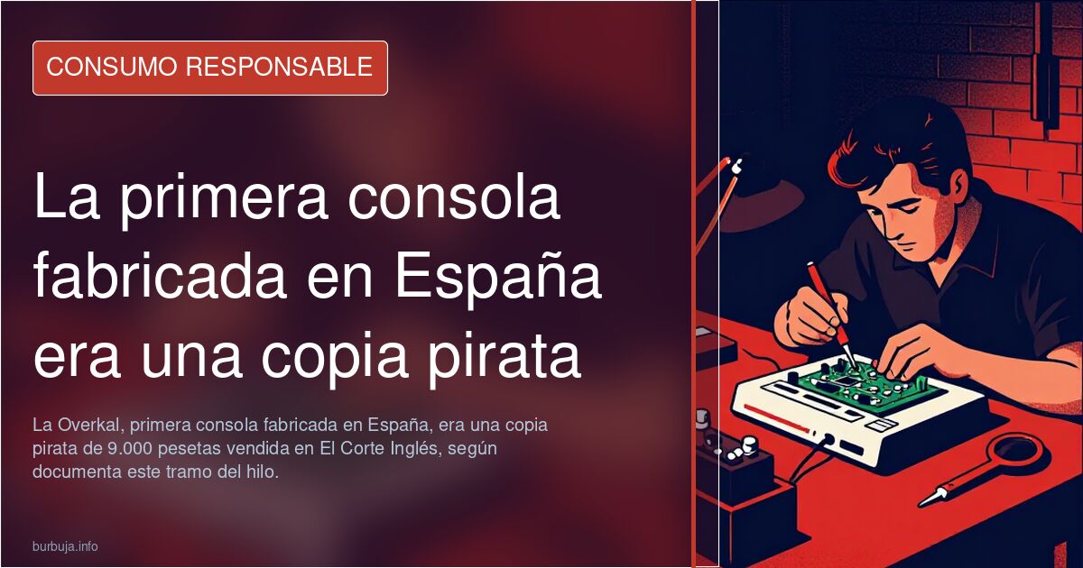 La primera consola fabricada en España era una copia pirata