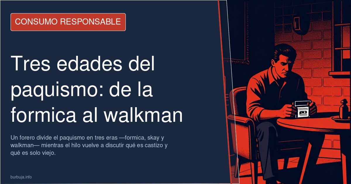 Tres edades del paquismo: de la formica al walkman