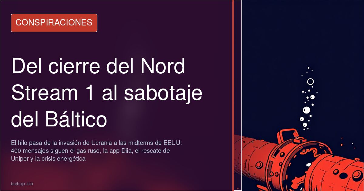 Del cierre del Nord Stream 1 al sabotaje del Báltico
