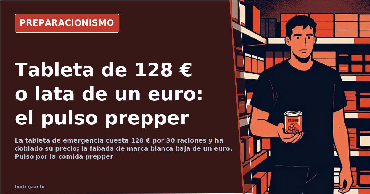 Emergency Food: The €128 Bar That Challenges Canned Goods