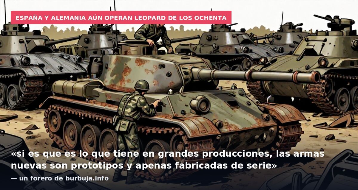 España y Alemania aún operan Leopard de los ochenta: «si es que es lo que tiene en grandes producciones, las armas nuevas son prototipos y apenas fabricadas de serie» — un forero de burbuja.info