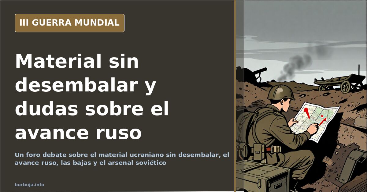 Material militar sin desembalar en una base ucraniana, según el hilo