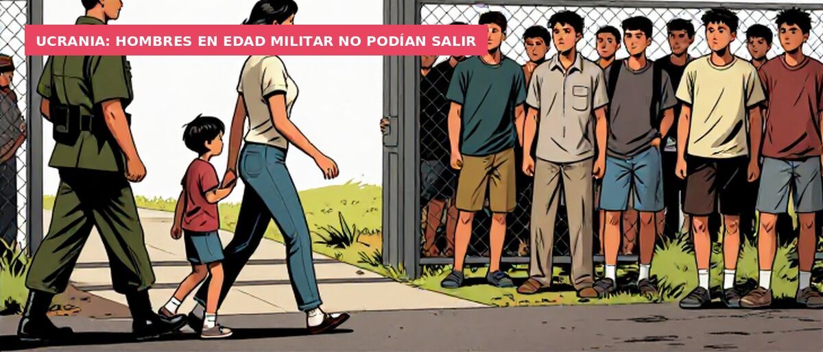 Ucrania: hombres en edad militar no podían salir