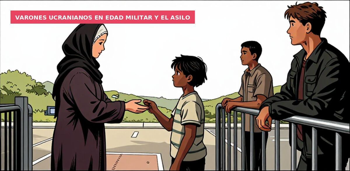 Varones ucranianos en edad militar y el asilo