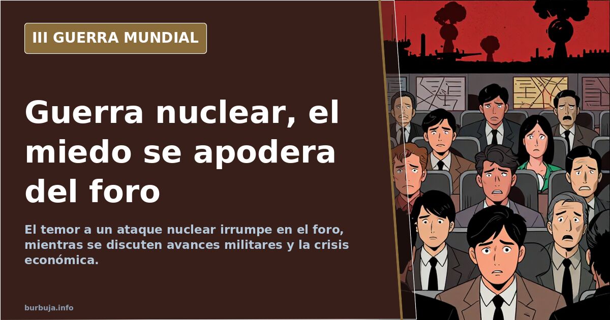 Guerra nuclear, el miedo se apodera del foro