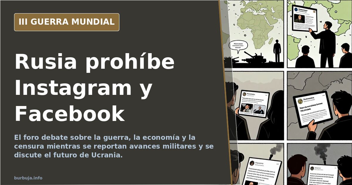 Rusia prohíbe Instagram y Facebook