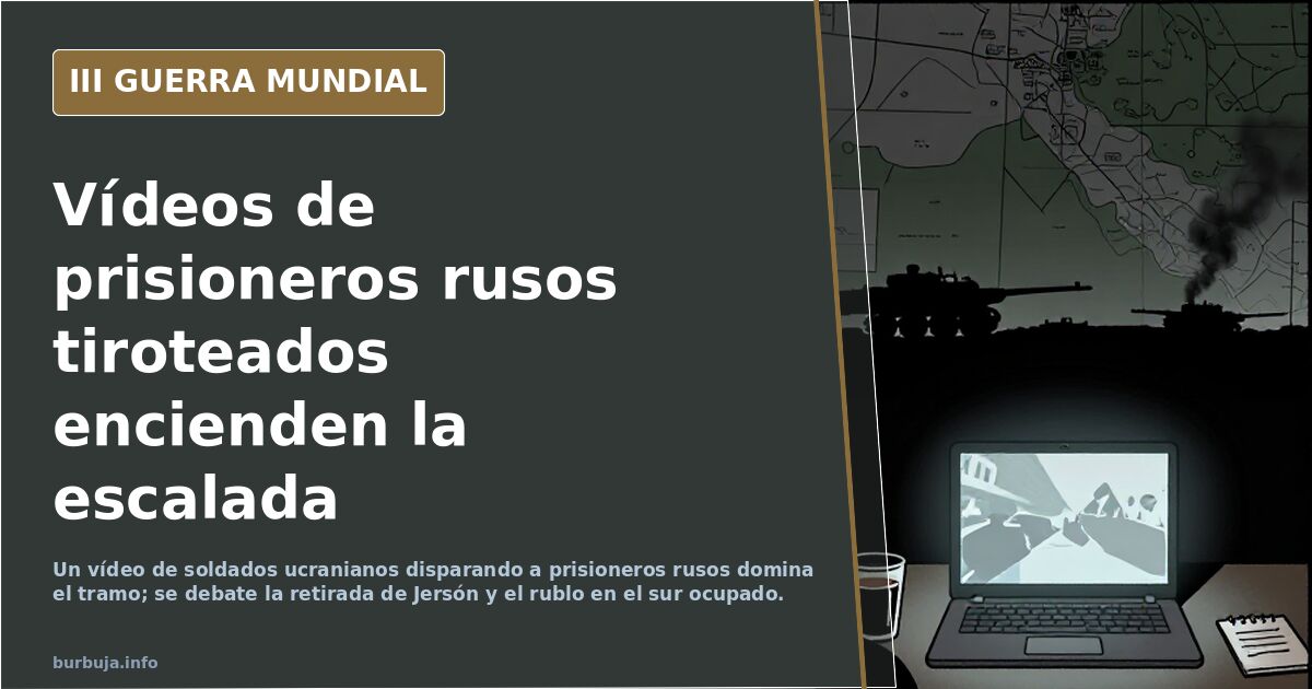 Vídeos de prisioneros rusos tiroteados encienden la escalada