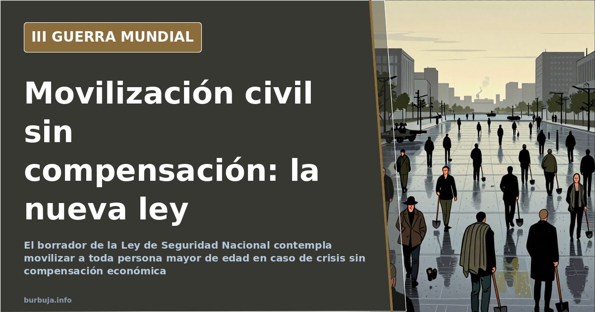 National Security Law: Civilian Mobilization Without Compensation