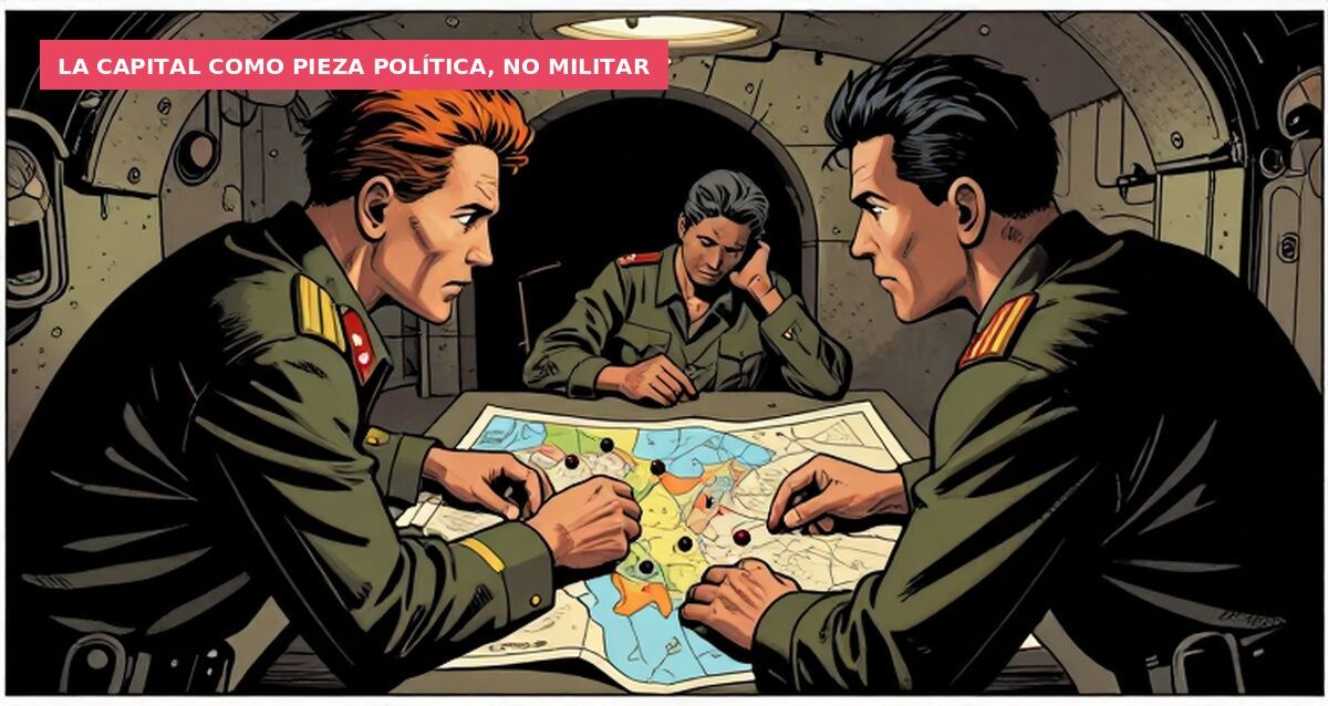 La capital como pieza política, no militar