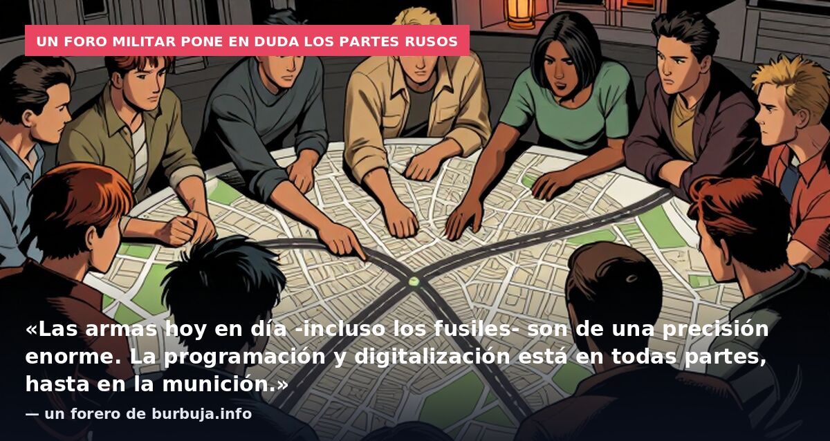 Un foro militar pone en duda los partes rusos: «Las armas hoy en día -incluso los fusiles- son de una precisión enorme. La programación y digitalización está en todas partes, hasta en la munición.» — un forero de burbuja.info