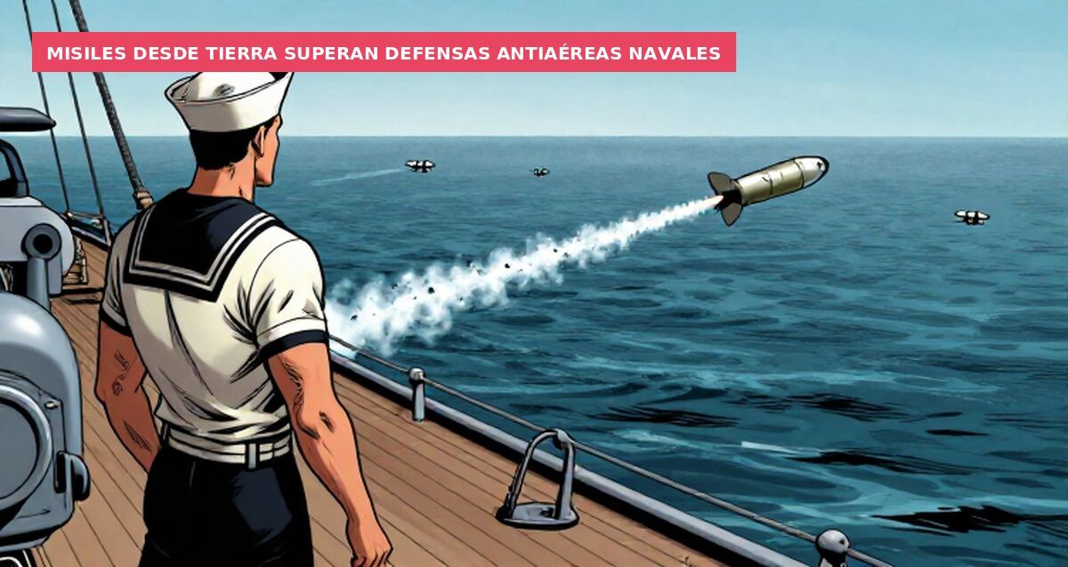 Misiles desde tierra superan defensas antiaéreas navales