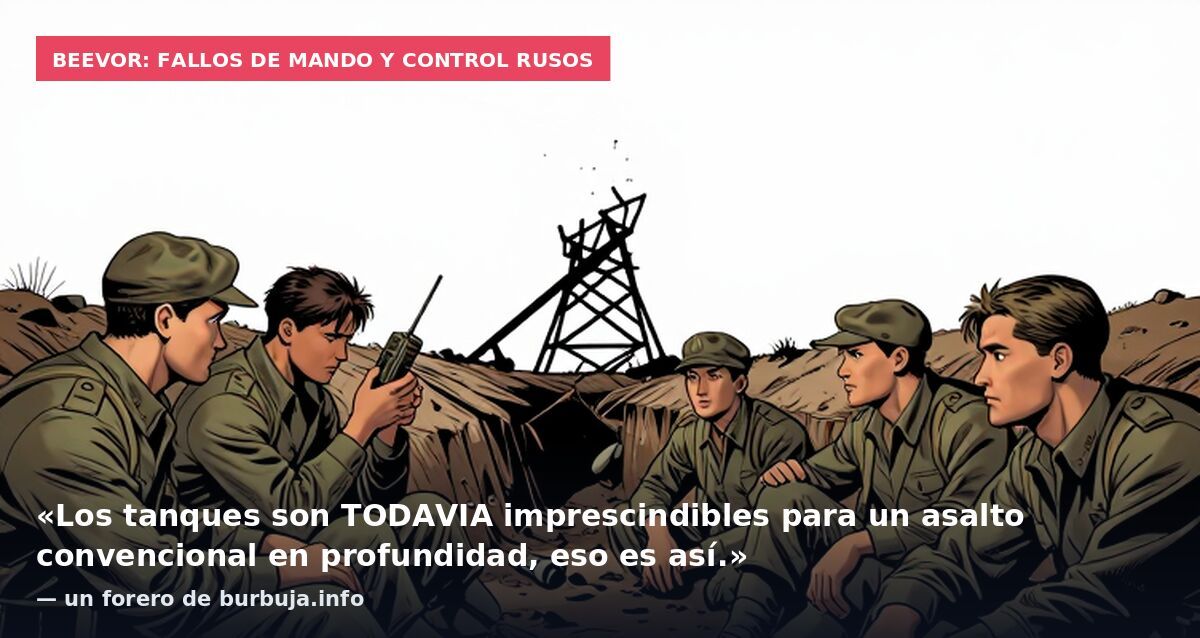 Beevor: fallos de mando y control rusos: «Los tanques son TODAVIA imprescindibles para un asalto convencional en profundidad, eso es así.» — un forero de burbuja.info