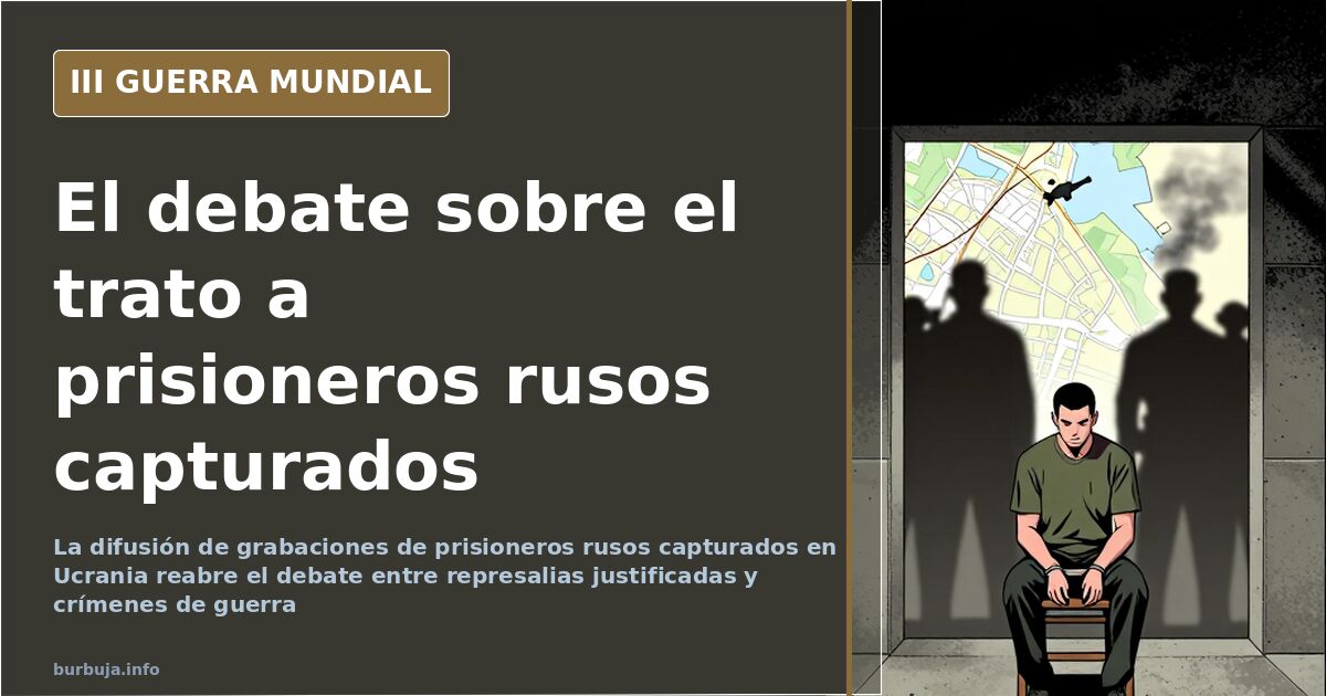Imagen de un prisionero ruso capturado, según las grabaciones difundidas en el hilo