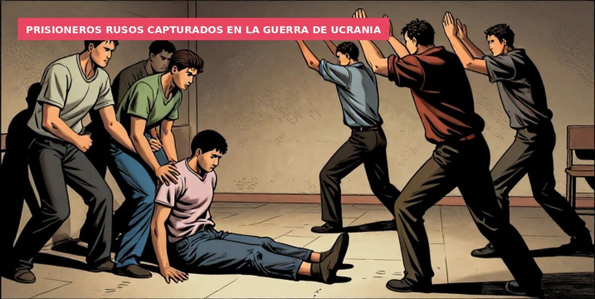 Prisioneros rusos capturados en la guerra de Ucrania