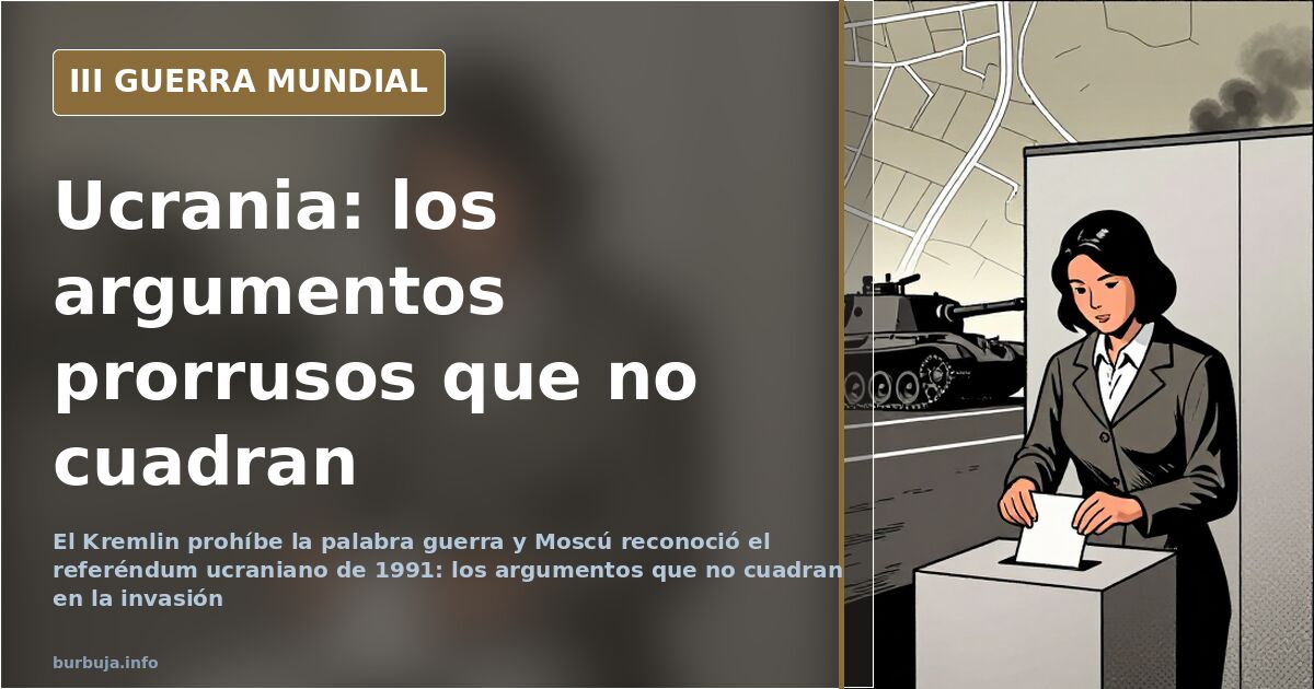 Mapa desaturado de Ucrania con siluetas de blindados y humo lejano en el horizonte de la guerra