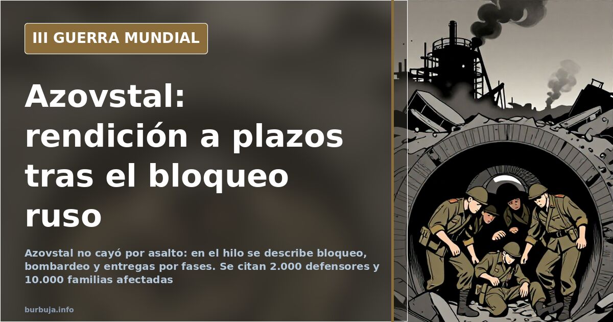 Planta siderúrgica de Azovstal en Mariúpol