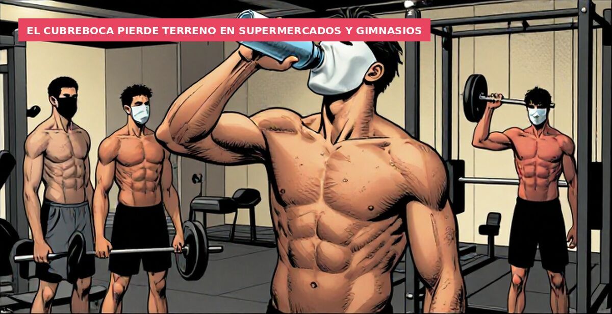 El cubreboca pierde terreno en supermercados y gimnasios