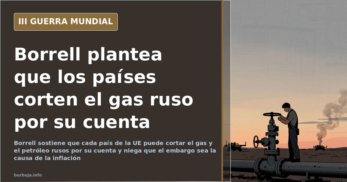 Mapa de Europa desaturado con siluetas de gasoductos y la dependencia del gas ruso marcada en el este