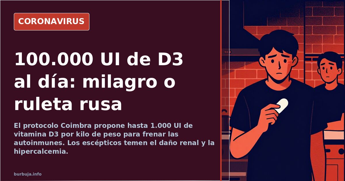 Frascos de vitamina D3 en gotas junto a un análisis de sangre con niveles altos de vitamina D sobre una mesa