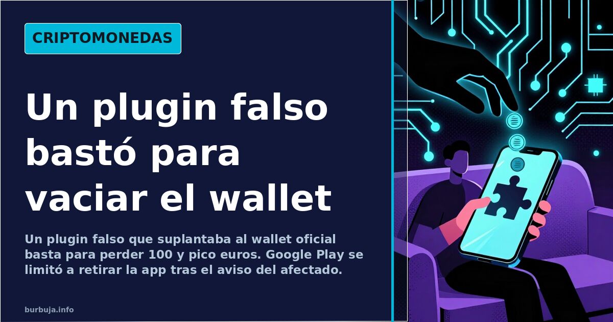 A fake Chrome extension empties a €100 wallet