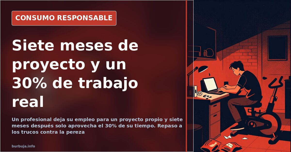 Persona frente al ordenador con el despertador apagado, símbolo de la pereza y la falta de disciplina al trabajar desde casa