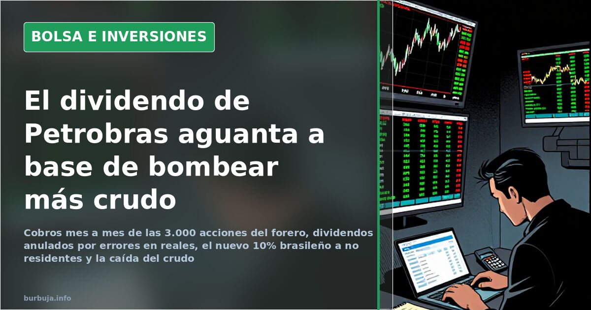 El dividendo de Petrobras aguanta a base de bombear más crudo