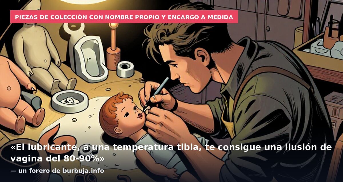 Piezas de colección con nombre propio y encargo a medida: «El lubricante, a una temperatura tibia, te consigue una ilusión de vagina del 80-90%» — un forero de burbuja.info