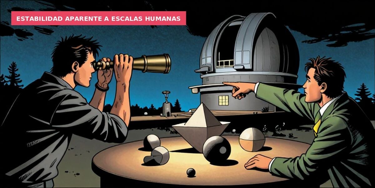 Estabilidad aparente a escalas humanas