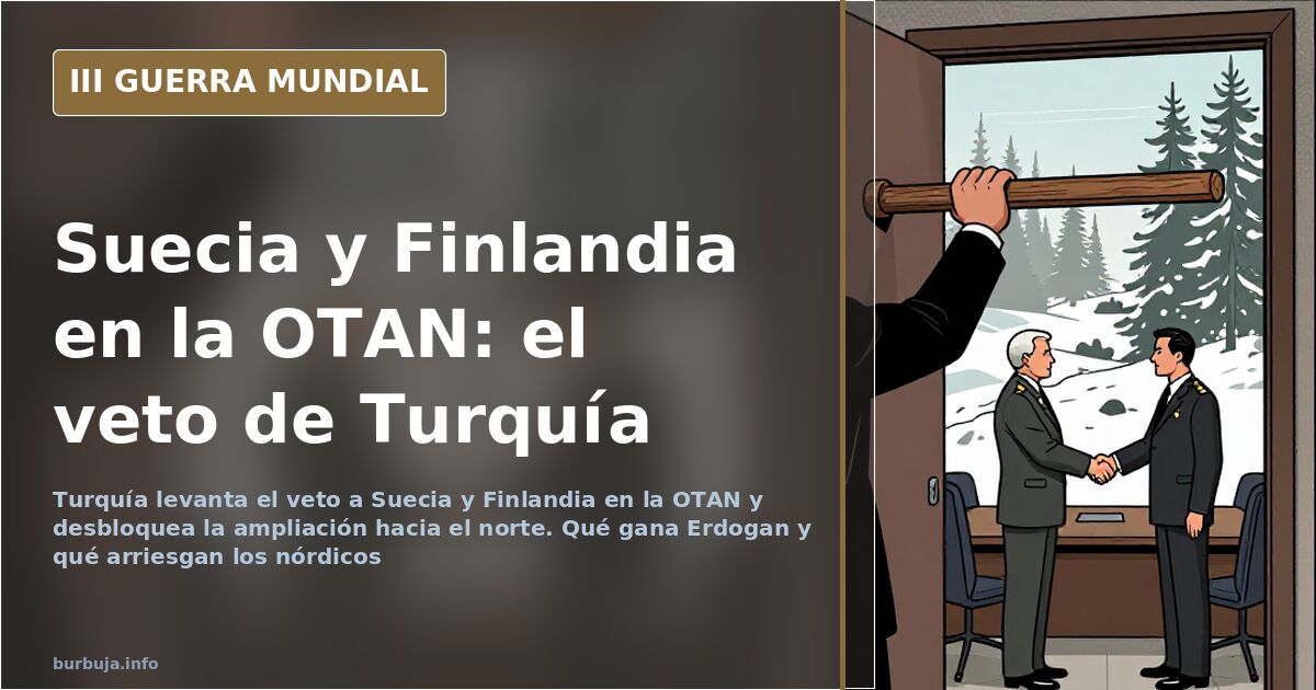 Mapa de la ampliación de la OTAN hacia el norte con Suecia y Finlandia junto a la frontera rusa