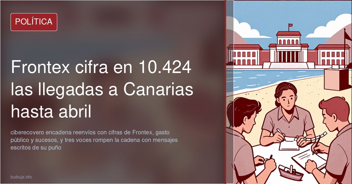 Frontex cifra en 10.424 las llegadas a Canarias hasta abril