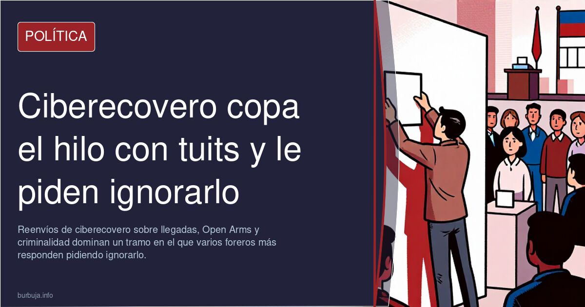 Ciberecovero copa el hilo con tuits y le piden ignorarlo