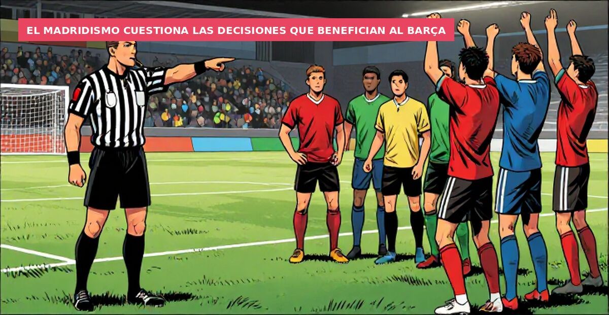 El madridismo cuestiona las decisiones que benefician al Barça