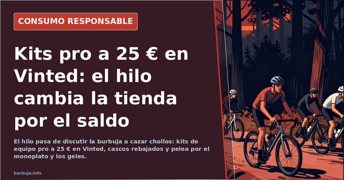 Kits pro a 25 € en Vinted: el hilo cambia la tienda por el saldo