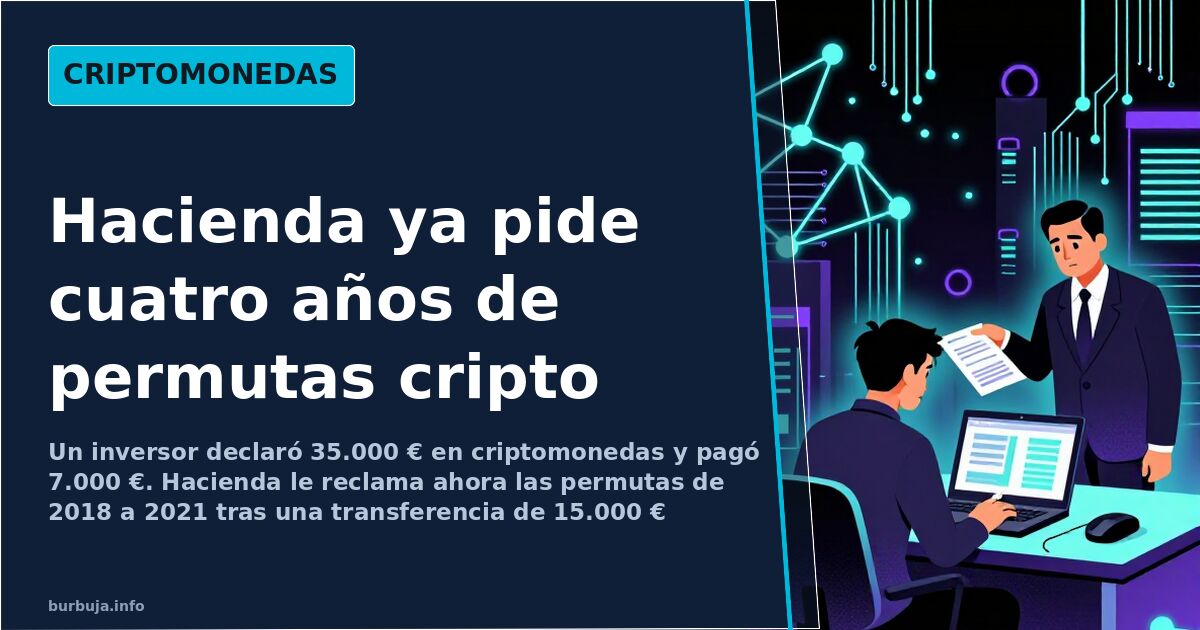 Esquema digital de nodos blockchain y una transferencia bancaria señalada por la inspección al declarar criptomonedas