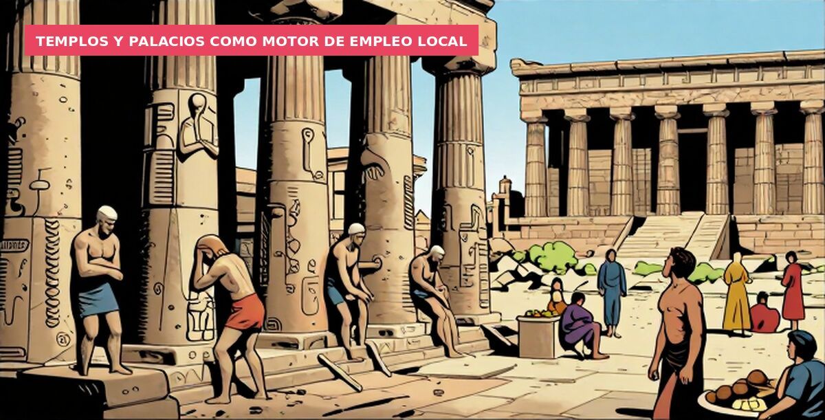 Templos y palacios como motor de empleo local