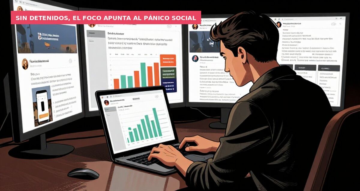 Sin detenidos, el foco apunta al pánico social