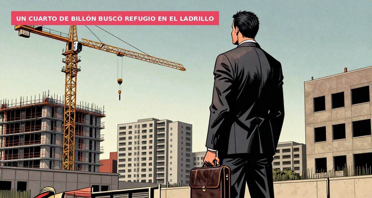 Un cuarto de billón buscó refugio en el ladrillo