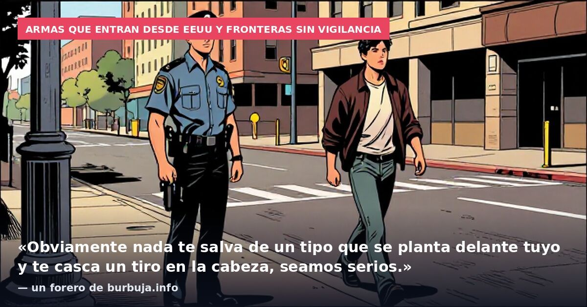Armas que entran desde EEUU y fronteras sin vigilancia: «Obviamente nada te salva de un tipo que se planta delante tuyo y te casca un tiro en la cabeza, seamos serios.» — un forero de burbuja.info
