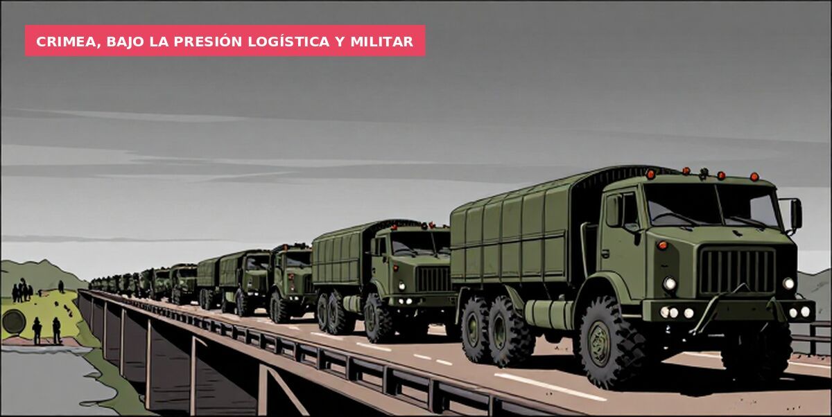 Crimea, bajo la presión logística y militar