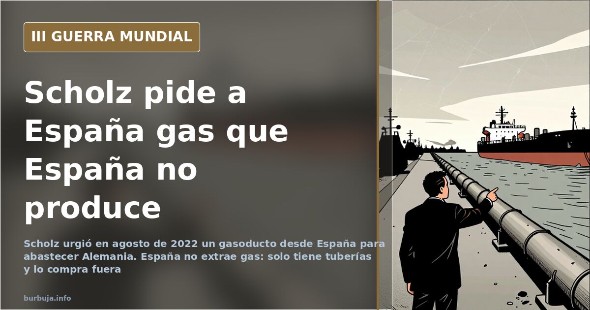 Ilustración de un gasoducto proyectado entre España y Alemania sobre un mapa europeo desaturado