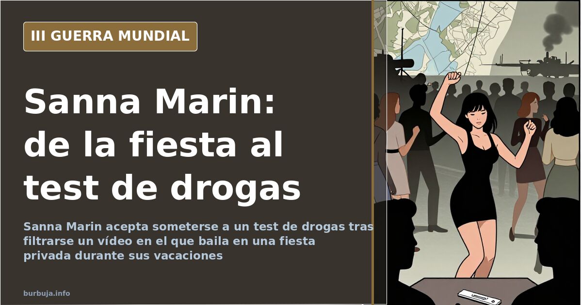 Sanna Marin: from dancing video to taking a drug test